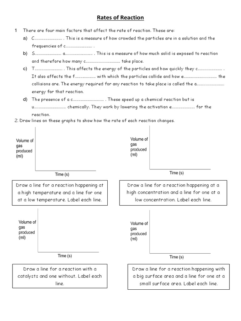 Factors Affecting Reaction Rates | PDF | Reaction Rate | Chemical Reactions