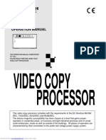 Video Copy Processor: Operation Manual