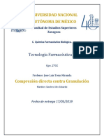 Compresión Directa Vs Granulación. TF II-2702-Martínez Sánchez Alex E