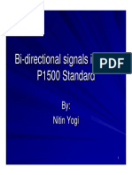 Bi - Directional Signals in IEEE P1500 Standard