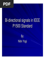 Bi - Directional Signals in IEEE P1500 Standard