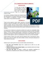 Como Afecta La Energía en El Impacto Ambiental