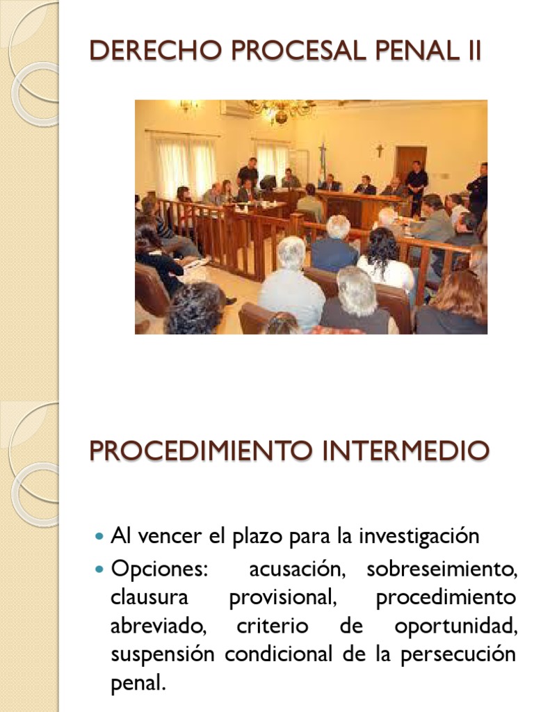 DERECHO PROCESAL PENAL II Presentación 1 | PDF | Evidencia (ley ...