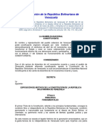 Constitucion de La Republica Bolivariana de Venezuela PDF