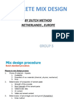 Concrete Mix Design: by Dutch Method Netherlands, Europe