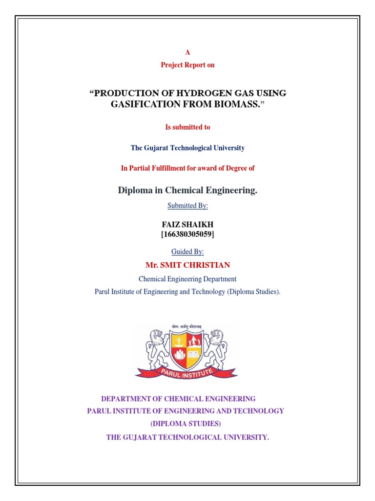 Hydrogen Production via Biomass Gasification | PDF | Gasification | Biomass
