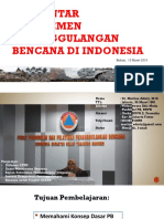 Pengantar Manajemen Penanggulangan Bencana Di Indonesia Pelatihan Jitupasna