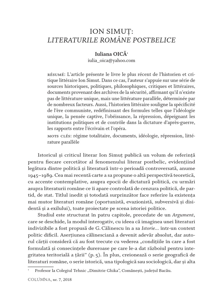 Simut Ion | PDF