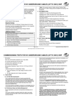 SP0407 Commissioning Tests For HV UG Cables