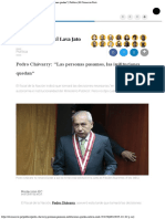Pedro Chávarry Las Personas Pasamos, Las Instituciones Quedan Política El Com