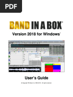 Band-in-a-Box 2018 Manual PDF