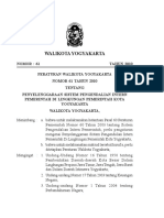 Perwal Yogya No 61 Tahun 2010 Tentang Penyelenggaraan SPIP