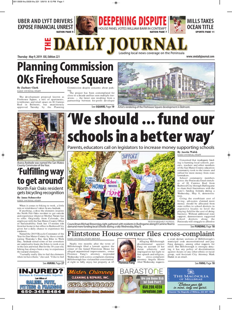 San Mateo Daily Journal 05-09-19 Edition | PDF | Pesticide | Business