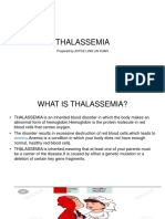 Thalassemia: Prepared By:Joyce Ling Lin Xuan