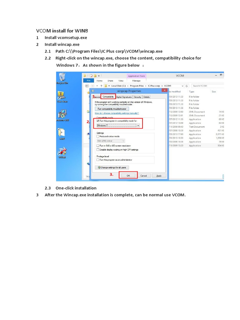 VCOM Installation Guide for Windows 8 | PDF | Computing Platforms ...