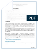 Gestión de Formación Profesional Integral Procedimiento Desarrollo Curricular Guía de Aprendizaje