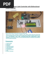 Automatic Room Light Controller With Bidirectional Visitor Counter