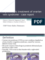 Laparoscopic Treatment of Ovarian Vein Syndrome - Case Report