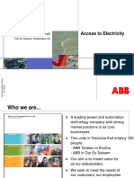 Access to Electricity, Tanzania