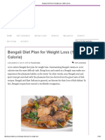 Bengali Diet Plan For Weight Loss (1200 Calorie) PDF