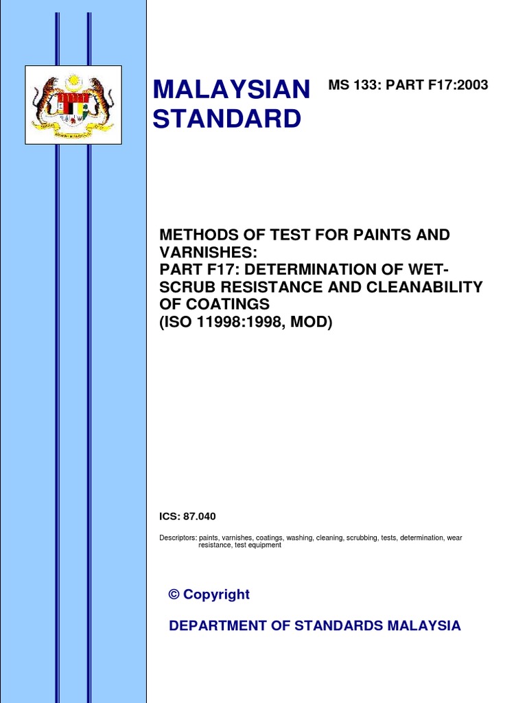 Ms 133 17 2003PrePDF | PDF | Standardization | Malaysia