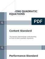 Solving Quadratic Equation