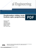 Pseudorandom Orbiting Stroke For Freeform Optics Postprocessing