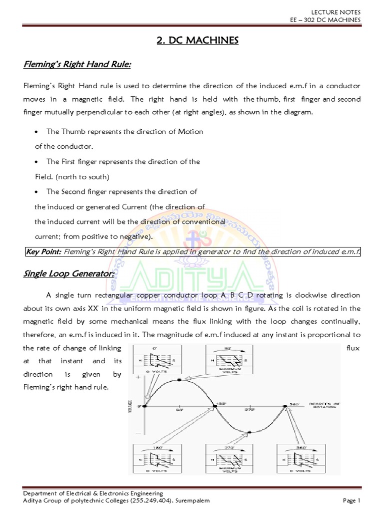 Bee Notes | PDF | Electromagnetic Induction | Electric Motor