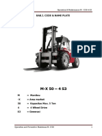 2) Description Manitou M-X 50 - 4