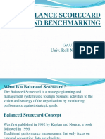 Balance Scorecard and Benchmarking