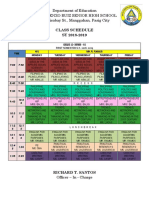 Class Schedule Display