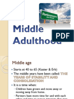 Middle Adulthood Psychology Report