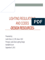 Lighting Regulations and Codes Design Resources