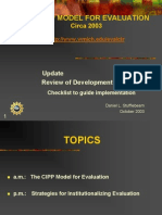 CIPP Model For Evaluation