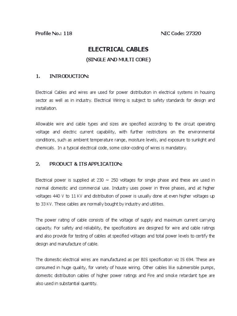 Electrical Cables Wire Electrical Wiring