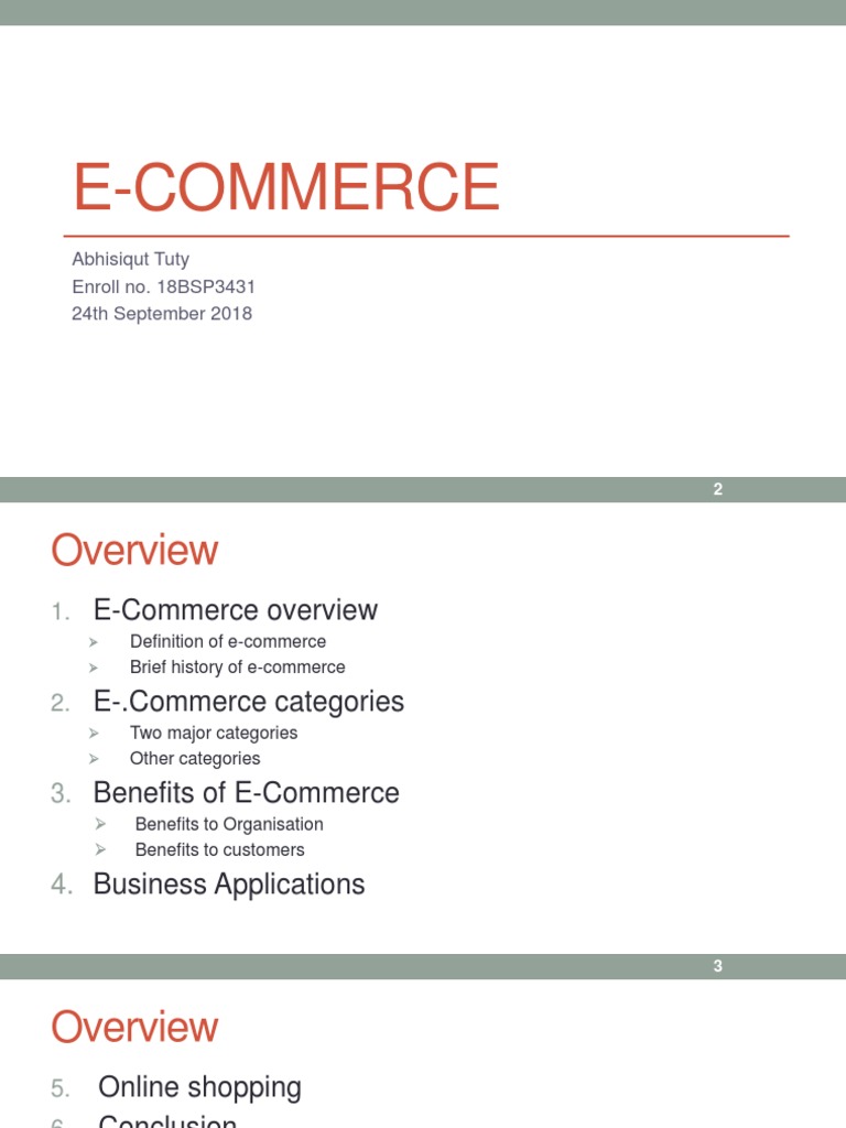 Benfits of E-Commerce | PDF | E Commerce | Online Shopping
