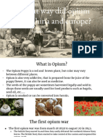 In What Way Did Opium Affect China and Europe?: Isabella, Jack, Sarah