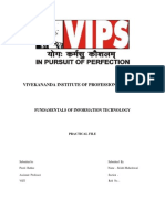 Vivekananda Institute of Professional Studies: Fundamentals of Information Technology
