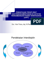 Pemantauan Terapi Obat Dan Pendokumentasian Di Catatan Perkembangan Pasien Terintegrasi (CPPT)