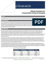 Altitude Simulation For Transportation Testing of Packaging: Note # 09-24
