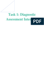 Task 1: Diagnostic Assessment Interview