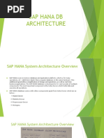 Sap Hana DB Architecture