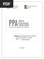 Módulo 1 - Planejamento - Histórico e Instrumentos Atuais