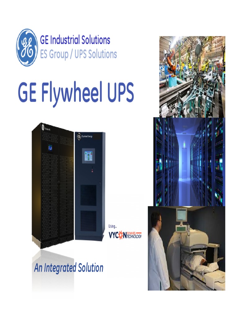 Flywheel UPS Presentation PDF Power Inverter Electric Generator