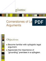 Syllogisms:: Cornerstones of Legal Arguments