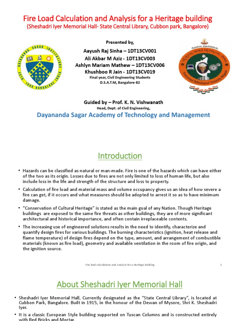 Fire Load Calculation and Analysis PDF Fires Combustion
