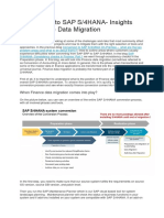 Conversion To SAP S/4HANA-Insights Into Finance Data Migration