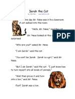 Sarah the Cat RL Lexile Measure 380L, Flesch-Kincaid 1.4.pdf