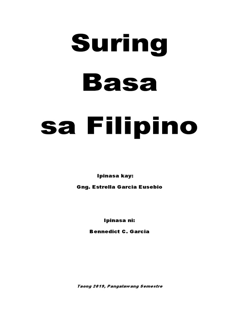 Ben Suring Basa | PDF