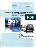 Organizacion Funcional y Procedimientos Centro de Contacto PDF